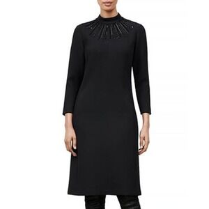 NWT Lafayette 148 New York Adira Embellished Sweater Dress